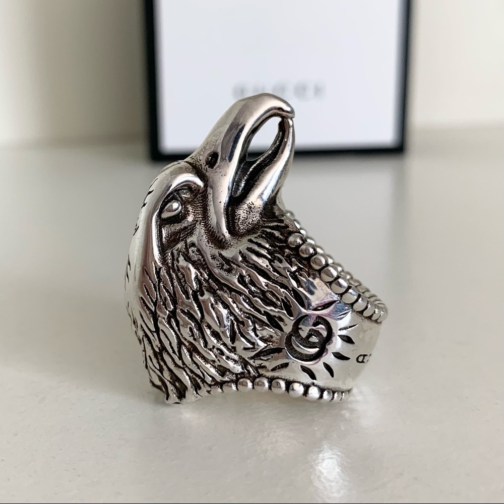 NWOT Gucci large sterling silver ring made in Italy - Picture 4 of 16
